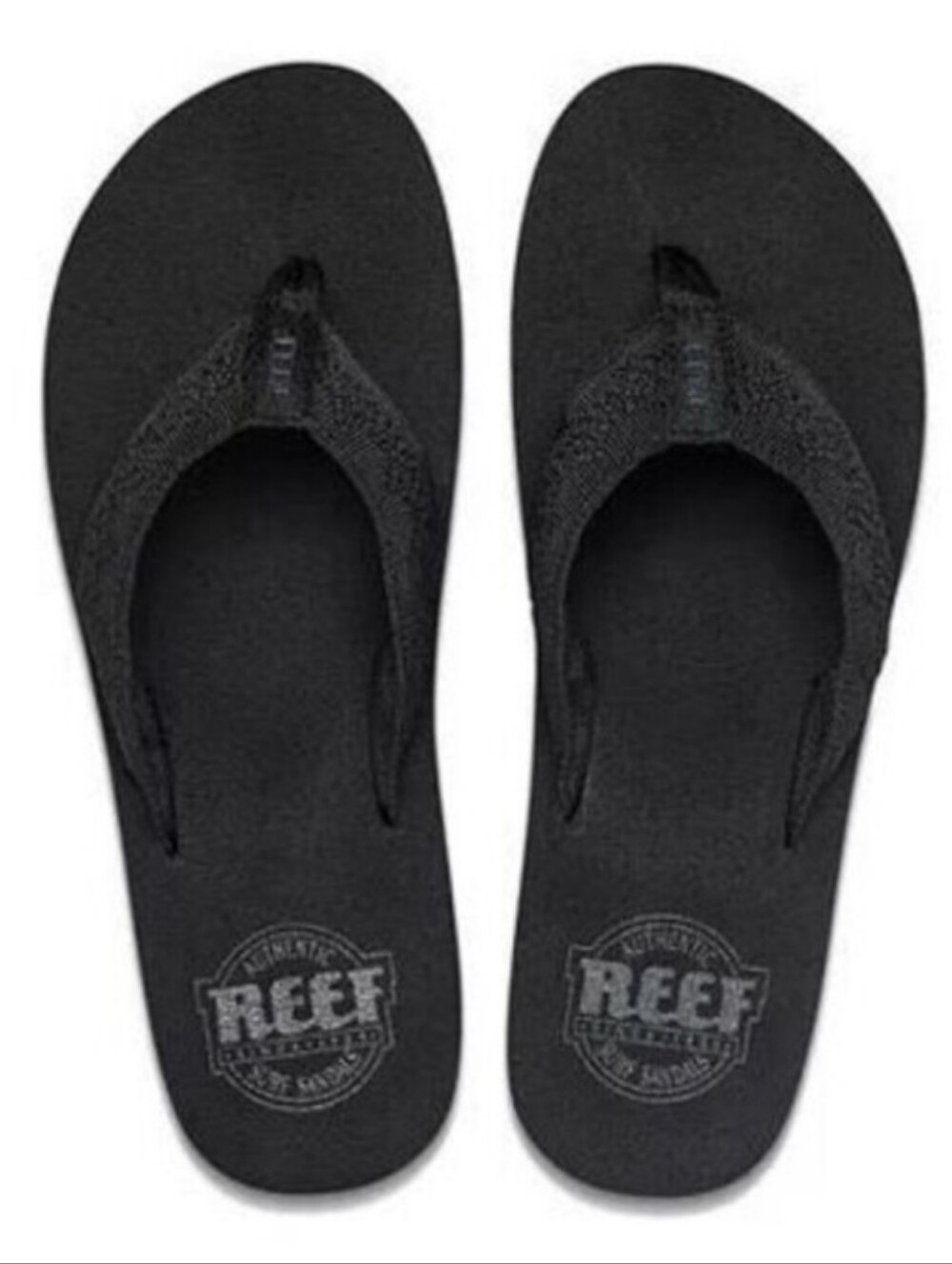 New REEF Black Women's Platform Flip Flop Sandal Size 11